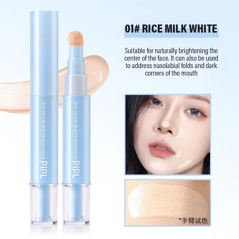 Moisturizing Concealer Face Brightening Concealer Covering Acne Scar and Dark Circles under the Eyes Concealer Pen Liquid Makeup