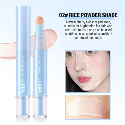 Moisturizing Concealer Face Brightening Concealer Covering Acne Scar and Dark Circles under the Eyes Concealer Pen Liquid Makeup
